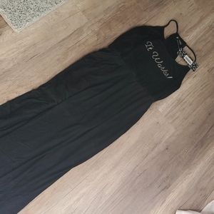 Long black itworks dress